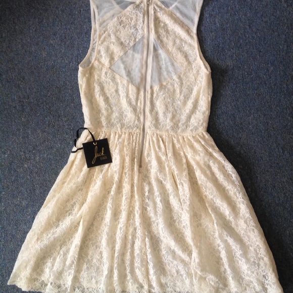 Modcloth Jack BB Dakota Yellow lace romantic dress - Picture 3 of 3
